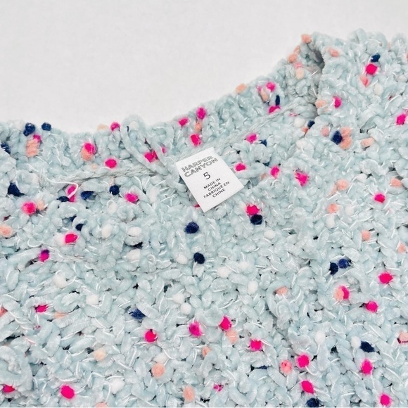 harper Canyon Chenille Dot Distressed Sweater - Picture 4 of 7